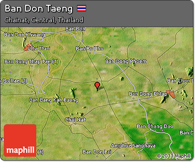 Satellite 3D Map of Ban Don Taeng