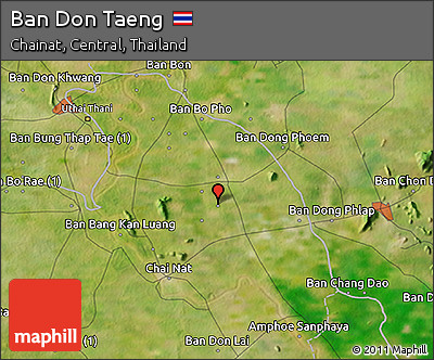 Satellite 3D Map of Ban Don Taeng