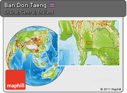 Physical Location Map of Ban Don Taeng