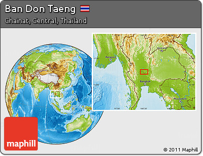 Physical Location Map of Ban Don Taeng