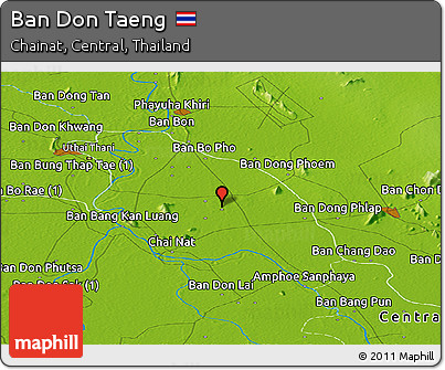 Physical Panoramic Map of Ban Don Taeng