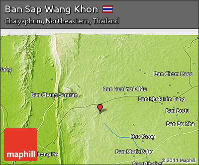 Physical 3D Map of Ban Sap Wang Khon