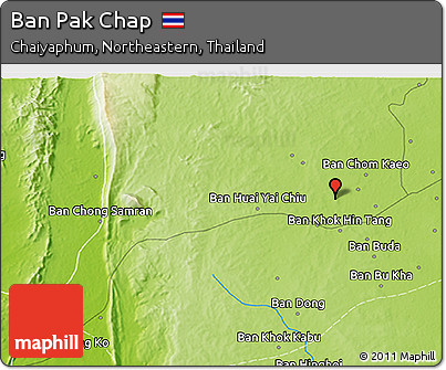 Physical 3D Map of Ban Pak Chap