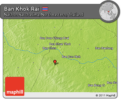 Physical 3D Map of Ban Khok Rai