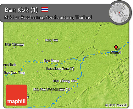 Physical 3D Map of Ban Kok (1)