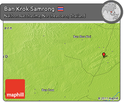 Physical 3D Map of Ban Krok Samrong