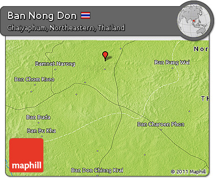Physical 3D Map of Ban Nong Don