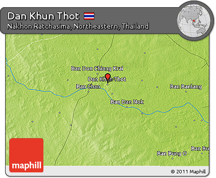 Physical 3D Map of Dan Khun Thot