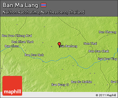 Physical 3D Map of Ban Ma Lang