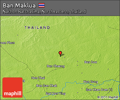 Physical 3D Map of Ban Maklua