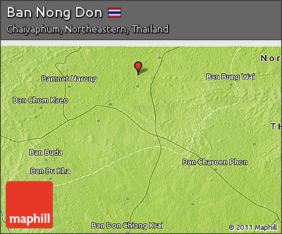 Physical 3D Map of Ban Nong Don