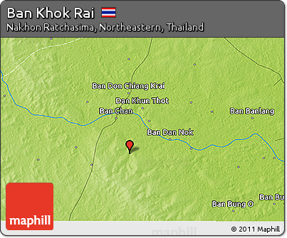 Physical 3D Map of Ban Khok Rai