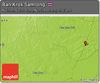 Physical 3D Map of Ban Krok Samrong