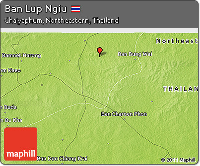 Physical 3D Map of Ban Lup Ngiu