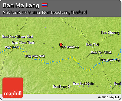 Physical 3D Map of Ban Ma Lang