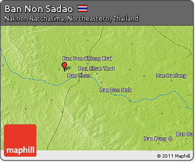 Physical 3D Map of Ban Non Sadao
