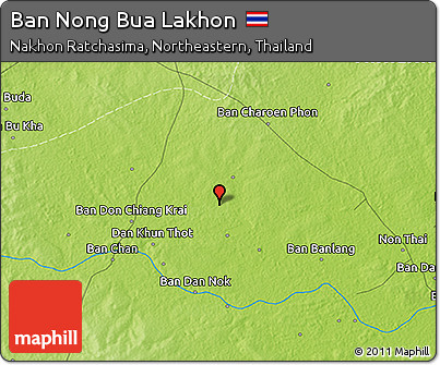 Physical 3D Map of Ban Nong Bua Lakhon