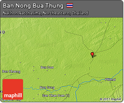 Physical 3D Map of Ban Nong Bua Thung