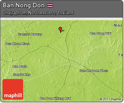 Physical 3D Map of Ban Nong Don