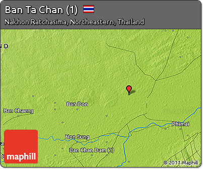 Physical 3D Map of Ban Ta Chan (1)