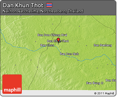 Physical 3D Map of Dan Khun Thot