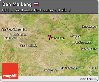 Satellite 3D Map of Ban Ma Lang