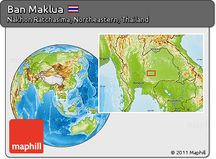 Physical Location Map of Ban Maklua
