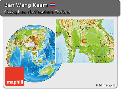 Physical Location Map of Ban Wang Kaam