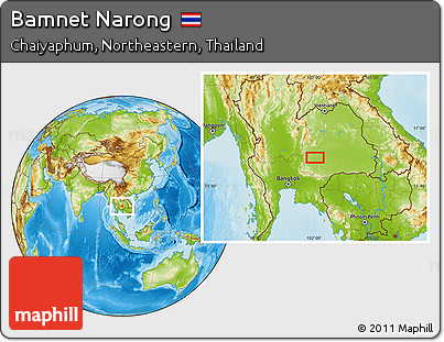 Physical Location Map of Bamnet Narong