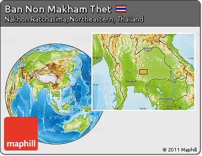 Physical Location Map of Ban Non Makham Thet