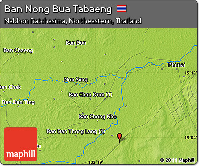 Physical Map of Ban Nong Bua Tabaeng