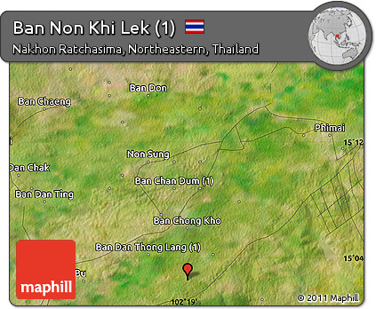 Satellite Map of Ban Non Khi Lek (1)