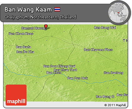 Physical Panoramic Map of Ban Wang Kaam