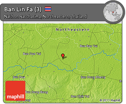 Physical 3D Map of Ban Lin Fa (3)