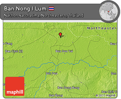 Physical 3D Map of Ban Nong I Lum