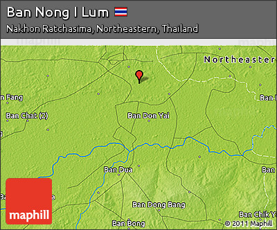 Physical 3D Map of Ban Nong I Lum