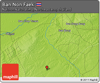 Physical 3D Map of Ban Non Faek