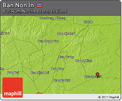 Physical 3D Map of Ban Non In