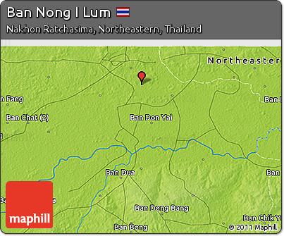 Physical 3D Map of Ban Nong I Lum