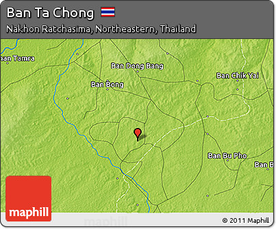 Physical 3D Map of Ban Ta Chong