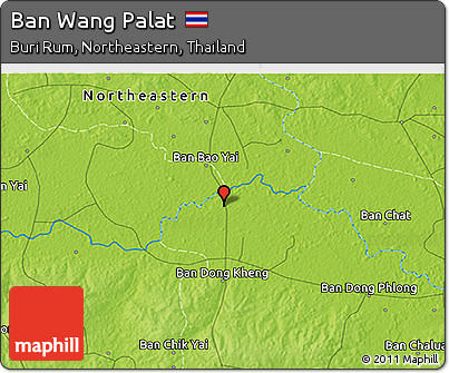 Physical 3D Map of Ban Wang Palat