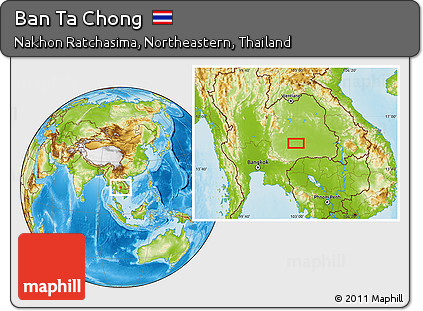 Physical Location Map of Ban Ta Chong