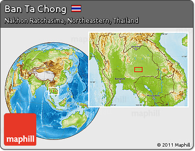 Physical Location Map of Ban Ta Chong