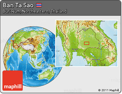 Physical Location Map of Ban Ta Sao