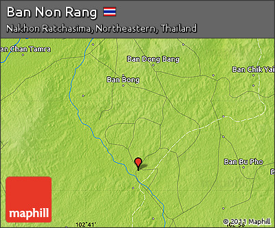 Physical Map of Ban Non Rang
