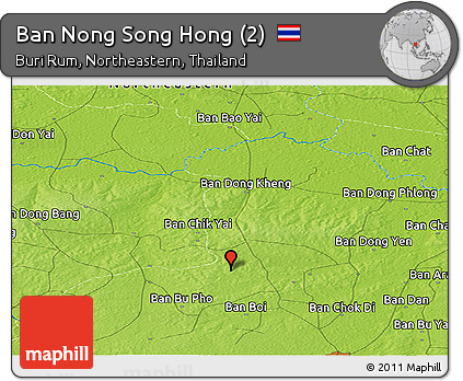 Physical Panoramic Map of Ban Nong Song Hong (2)