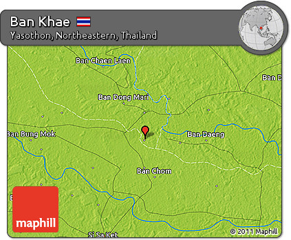 Physical 3D Map of Ban Khae