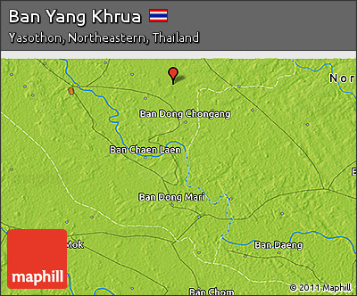 Physical 3D Map of Ban Yang Khrua