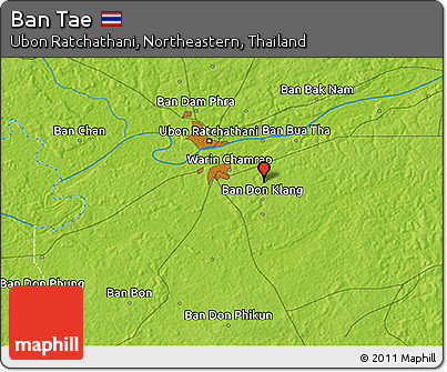 Physical 3D Map of Ban Tae