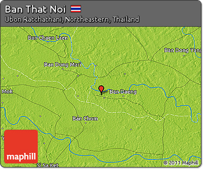 Physical 3D Map of Ban That Noi